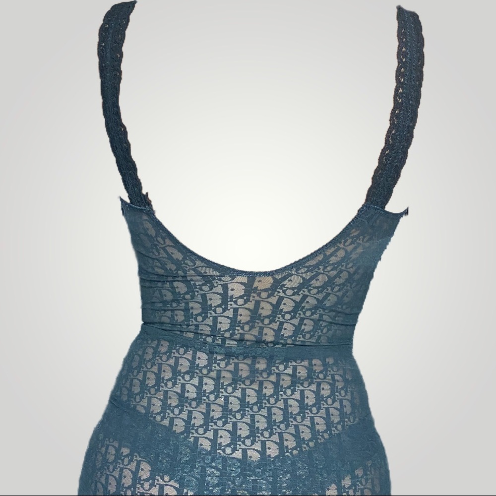 SOLD 📣 Dior Black Monogram Christian Dior Logo Bodysuit - Picture 5 of 6